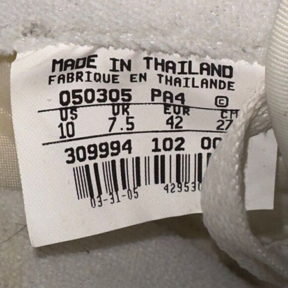 Nike Cortez Vintage 2005 "Kung Fu Kenny" White 309994-102 Women's 10 - Picture 10 of 11